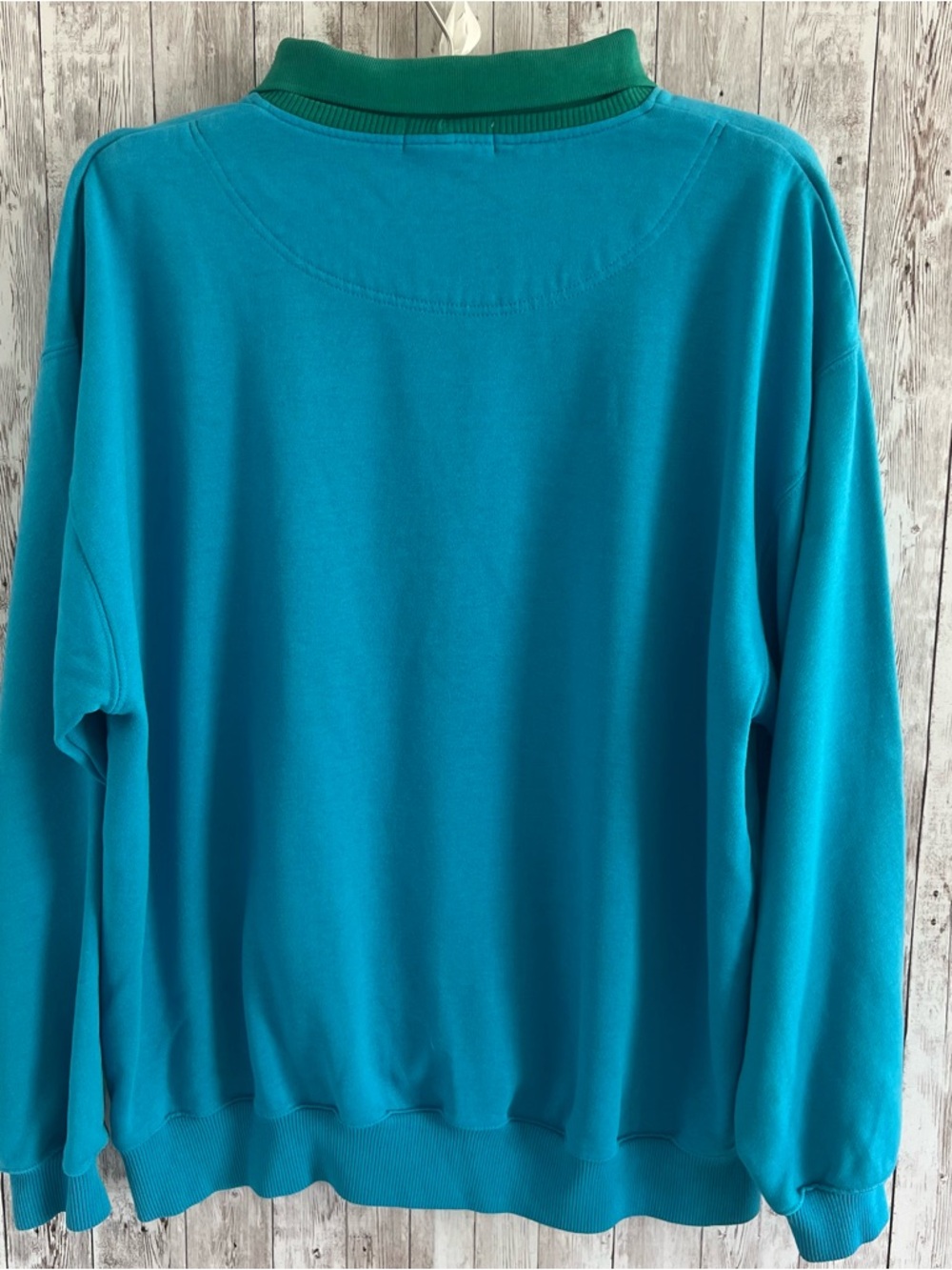 Vintage French Navy Crewneck Colorblock Sweatshirt 90’s Large - Picture 2 of 6